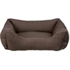 Image de Hondenmand Trixie - Donkerbruin Corduroy-Look - 80x60 cm, Afneembare Hoes, Slipvaste Onderkant