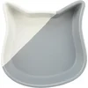 Image de Trixie Voerbak Kattenkop Keramiek - Grijs/Wit - 200ml, 13cm