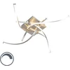 Image de Paul Neuhaus paulina - Moderne LED Dimbare Plafondlamp met Dimmer - 4 lichts - L 700 mm - Staal - Woonkamer | Slaapkamer | Keuken