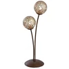 Image de Paul Neuhaus kreta - Art Deco Tafellamp - 2 lichts - H 530 mm - Roestbruin - Woonkamer | Slaapkamer | Keuken