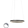 Image de Paul Neuhaus anello - Moderne LED Dimbare Hanglamp met Dimmer - 1 lichts - Ø 400 mm - Zwart - Woonkamer | Slaapkamer | Keuken