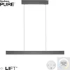 Image de Neuhaus PURE - Hanglamp e-Lift L 120 cm donker grijs