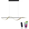 Image de Hanglamp Q-Swing Smart Antraciet Goud 24 Watt