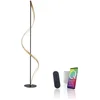 Image de Vloerlamp Q-Swing Smart Antraciet Goud 24 Watt