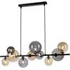 Image de Hanglamp Popsicle Zwart - Smoke Amber Glas 85cm