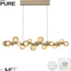 Image de Neuhaus PURE - Hanglamp E-Popup e-Lift L 120 cm champagne