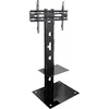 Image de MyWall HP2C TV Vloerstandaard Zwart - Hoogte: 132 cm