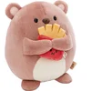 Image de Nici knuffelbeer Nomo 16cm pluche speelgoed met frietjes in geschenkdoos.