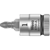 Image de Wera 8755 A 05003353001 Kruiskop Pozidriv Dopsleutel-bitinzet PZ 1 1/4 (6.3 mm)