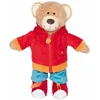Image de Goki aankleedpuzzel teddybeer houten speelgoed puzzel.