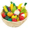 Image de GOKI Speelgoedkeuken - Fruit En Groenten In Mandje - 21 Delen - Hout - 3 Jaar