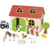 Image de GOKI Poppenhuis - Mijn Boerderij - 19X13,5X14Cm - 13 Delen - 3 Jaar