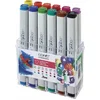 Image de Set van 12 Markers - Levendige Kleuren, Navulbaar