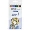 Image de Copic Marker Ciao, 5+1 Set Manga 1 - Stiften Set 6 Stuks - Markers Alcoholbasis - Professionele Stiften Voor Hobby En Ontwerpen