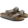 Image de Birkenstock - maat 44- Arizona Slippers Stone Regular-fit | Grijs | Imitatieleer