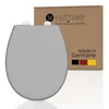 Image de instmaier Alma - toiletzitting - Made in Germany - duroplast - ovale vorm - Grijs