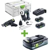 Image de Festool DURADRIVE DWC 18-2500 HPC4,0 I-Plus 18V Li-Ion accu bandschroefmachine set (2x4,0Ah) in systainer - 18Nm - 55mm - koolborstelloos