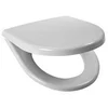 Image de Jika Lyra Plus toilettzitting met deksel wit met rvs bevestiging zonder softclose