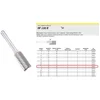 Image de Klingspor HF 100 B - Frees voor Metaal - 6x18mm - Trapezium