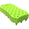 Image de Moser Sheddy Universele Rubberen Borstel - Hondenvachtverzorging - 70x35x115 mm Groen Grijs
