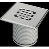 Image de Viega Advantix opzet en verlengstuk voor vloerput hoog 100mm 150x150mm met O ring niet geschroefd roestvast staal