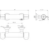 Image de Ideal Standard Ceraplus 2 Douchethermostaat Niet-Afsl S-Kopp Therm Ontkopp Chroom