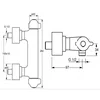 Image de Hansa Hansacare douchekraan thermostatisch met verdekte afsluitbare koppelingen chroom