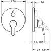 Image de Hansa Primo - Inbouw badkraan, met omstelkraan voor 2 functies, chroom 89903003