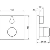 Image de Hansa Living - Afdekset voor douchethermostaat, 1 functie, chroom 81139562