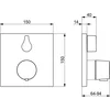 Image de Hansa Living - Thermostatische inbouwkraan voor 2 uitgangen, chroom 81149562