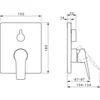 Image de Hansa Twist - Inbouw badkraan, 2 functies, mat zwart 8984908333