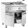 Image de Bartscher Friteuse - SERIE 700 - Elektrisch - 15+15L - 100°C/190°C - 400V - Aftapkranen - 800x700x850mm - Horeca friteuse