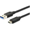 Image de USB-kabel 1 meter USB 3.2 Gen 2 (3.1 Gen 2) USB A USB C Zwart