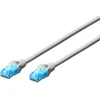 Image de Digitus DK-1512-070 RJ45 Netwerkkabel, patchkabel CAT 5e U/UTP 7.00 m Grijs Verdraaide paren 1 stuk(s)