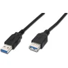 Image de Digitus USB-kabel USB 3.2 Gen1 (USB 3.0 / USB 3.1 Gen1) USB-A stekker, USB-A bus 1.80 m Zwart AK-300203-018-S