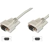 Image de Digitus Serieel Aansluitkabel [1x D-sub bus 9-polig - 1x D-sub bus 9-polig] 3.00 m Beige