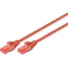 Image de Digitus Dk-1617-010/R Rj45 Netwerk Aansluitkabel Cat 6 U/Utp 1 M Rood Halogeenvrij Verdraaide Paren