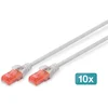 Image de CAT6 UTP kabel 0.5 meter Grijs - 10 stuks