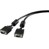 Image de Renkforce RF-4212495 VGA-kabel VGA Aansluitkabel VGA-stekker 15-polig, VGA-stekker 15-polig 1.00 m Zwart Met Ferrietker
