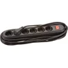 Image de BACHMANN SMART stekkerdoos 6x geaard contact, met schakelaar, zwart, 5 m