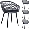 Image de Tuinstoelen MADEIRA, set van 4 - Zwart