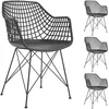 Image de Tuinstoel ALICANTE, set van 4 - Zwart