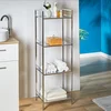 Image de Badkamerrek, metalen rek MATIS met 4 planken