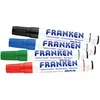 Image de Franken whiteboardstift met magnetische dop, 1-3mm ronde punt, assorti van 4 stuks