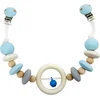 Image de Hess wagenhanger houten speelgoed blauw naturel - babyaccessoire.