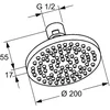 Image de Kludi A-Qa - Hoofddouche, diameter 20 cm, chroom 6651005-00
