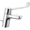 Image de Kludi Pure & Easy wastafelkraan Care 70 m. waste m. kliniek-hendel 18cm chroom