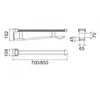 Image de KEUCO PLAN Care inklapbare steungreep, met toiletrolhouder, 850mm, 34903010838