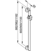 Image de KEUCO PLAN Care doucheglijstang, met doucheglijstang, 1182mm, 34912011100
