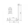 Image de KEUCO PLAN Care hoekgreep, 90 graden, 465 mm breed, 765 mm hoog, 34906010306